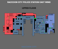 RaccoonCityPoliceStationEastWingOutline UpperFloor