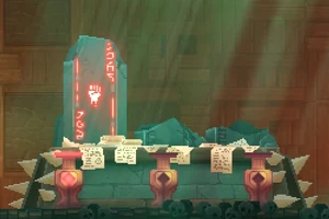 Stat-Stone during a trial after choosing Brutality