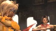 Yuna faces Rikku before clashing with Kasumi and Ayane