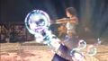 Yuna forms energy blasts projectiles from her Tiny Bee pistols