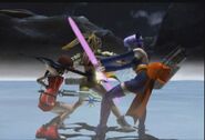 DFII - Kairi in battle with Rikku against Ayane