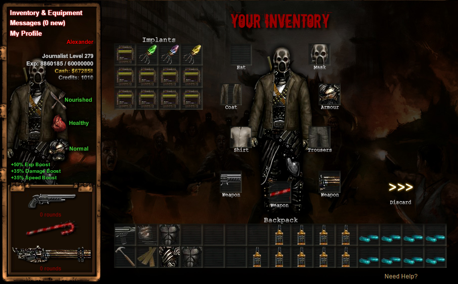 dead frontier weapon damage