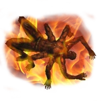 Flaming Giant Spider
