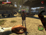 Female infected in Kiwi Camping in Dead Island: Riptide