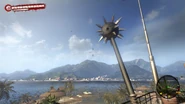 Holding the weapon in the original game