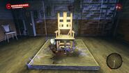The chair when turned on