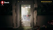 The entrance to the room