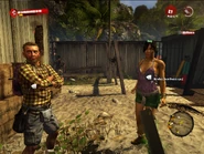 Zoey and Trevor in Halai Village.