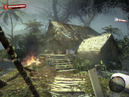 Mowen's hut in the jungle where you first meet him