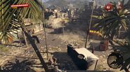 The bridge at one end of Shanty Town