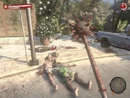 A bloodied Morning Star