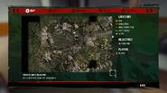 The cave's location on the laboratory map