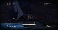 A close up of the boat on the beach during New Game +