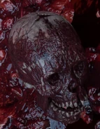 The Dirge's skull on the ground after dying