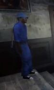 Joseph standing inside the church.