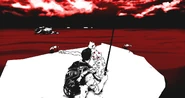 A shadow zombie attacking Cliff