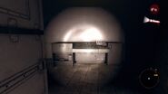 A control panel inside one of the sheds