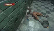 Presumedly Roger's dead body (despite the prison uniform)