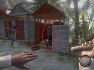 A Suicider hiding in a beach stall.