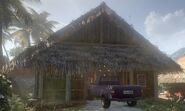The bungalow exterior in the original game