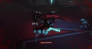 Cliff executing one