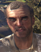 A close up of Linwood's face