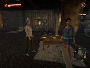 Rose and Maggie in Halai Village.