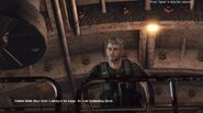 A close up of the Major as he addresses the troops in the intro cutscene when first entering the bunker with a new character