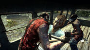 Carlos fighting off Walkers in the original game