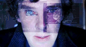 Sherlock intaking vast amounts of information