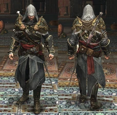 Ezio wearing the Master Assassin Armor