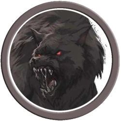 Dire Wolf Token