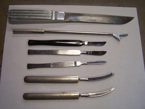 Various surgical knives