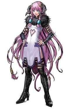 Pretty transparently designed to be lewded, making her the only fanservice character in the franchise.