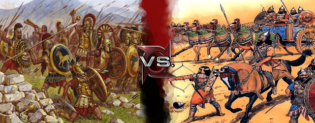 persian army vs spartans