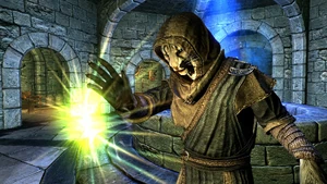 J'Zargo and Dimitri pondering their orbs, five feet apart because they're not gay