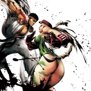 Ryu about to take on Cammy.