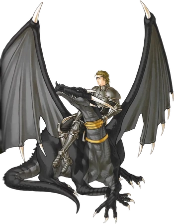 A sleepy man and his sleepy wyvern