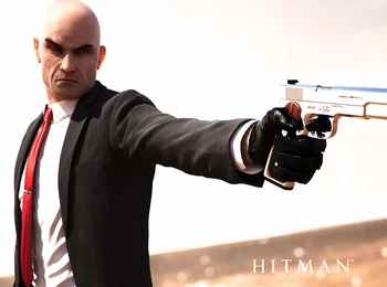 Agent 47 wielding one of his AMT Hardballers
