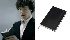 Sherlock's notebook for on-the-go jotting down of clues and observations