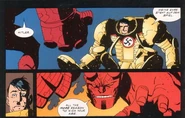 Hellboy fighting Mecha Hitler