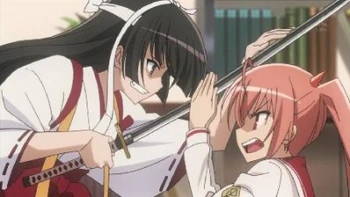 Shirayuki fighting Aria