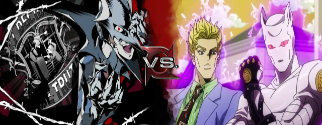 JJBA City Hall」 — Yoshikage Kira and Killer Queen (both ver. 2)