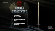 Norman broadsword