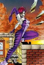 Vogue using her daggers