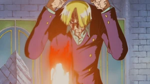 Sanji using the Diable Jambe