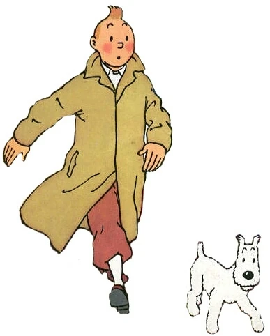 tintin and dog