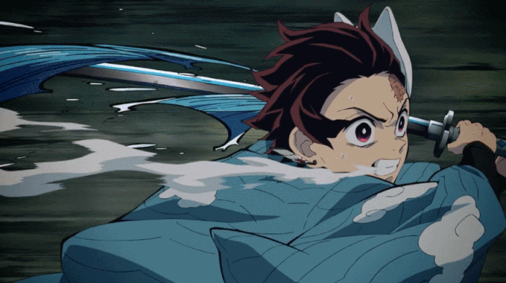 Tanjirou Water Breathing.gif
