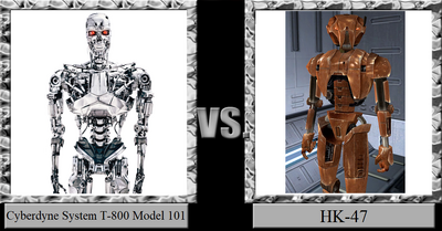 User Blog Nakedsnake1862 Hk 47 Vs The Terminator T 800 Deadliest Fiction Wiki Fandom
