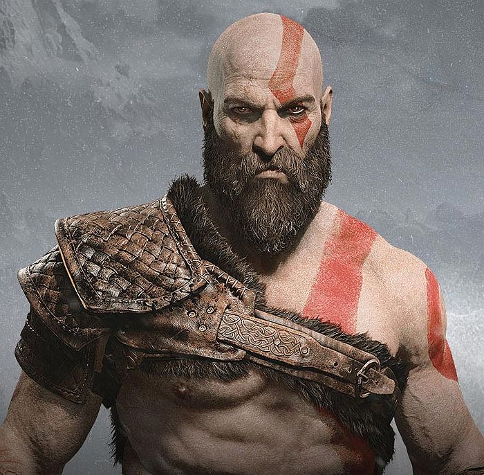 kratos god of war face